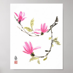 Lente's zachte dans poster