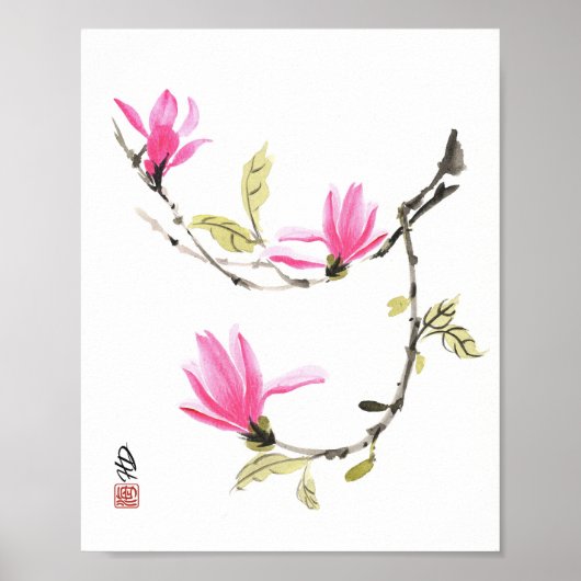 Lente's zachte dans poster (Voorkant)