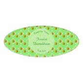  lentesappelbloesem en appels gepatterd naambadge (Voorkant)