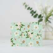 lentesbloem briefkaart (Staand voorkant)