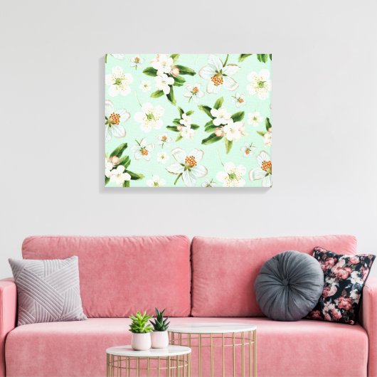  lentesbloem canvas afdruk (Insitu (Woonkamer))