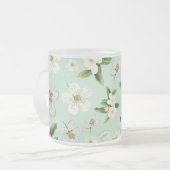  lentesbloem matglas koffiemok (Voorkant links)