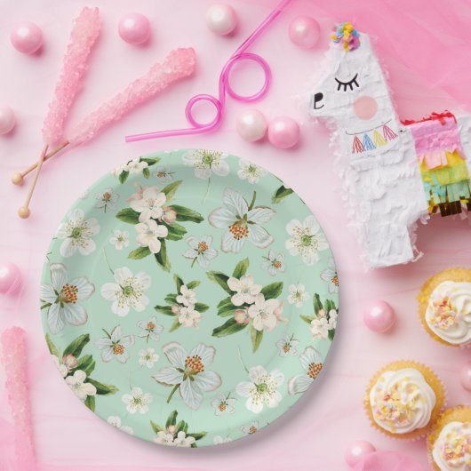 lentesbloem papieren bordje (Feest)