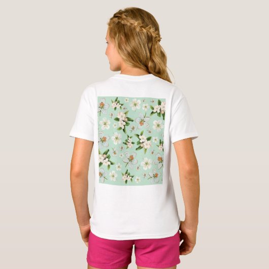  lentesbloem t-shirt (Achterkant volledig)