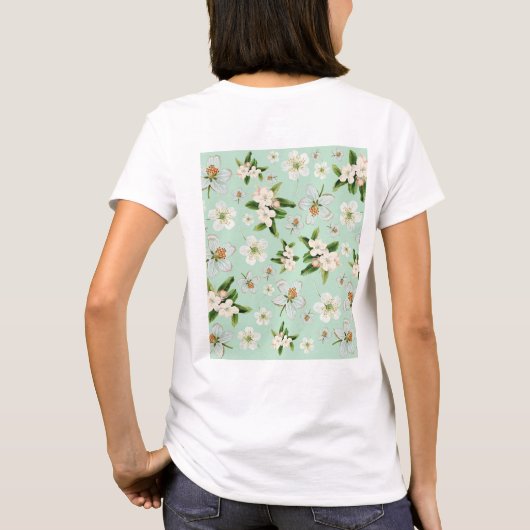  lentesbloem t-shirt (Achterkant)