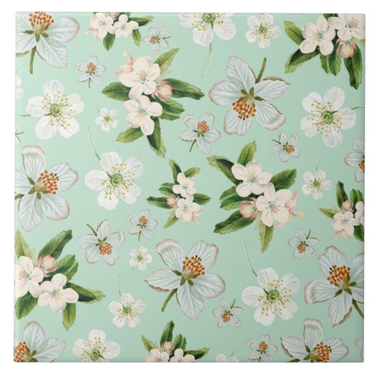  lentesbloem tegeltje (Voorkant)