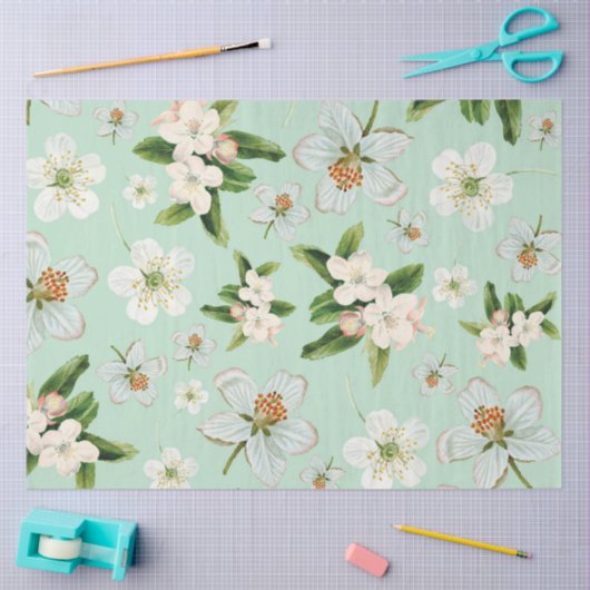  lentesbloem tissuepapier (Craft)