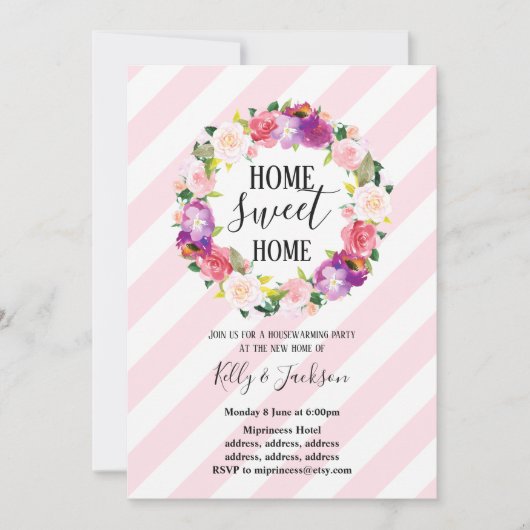 lentesbloemen, bloemetjespartij kaart (Voorkant)