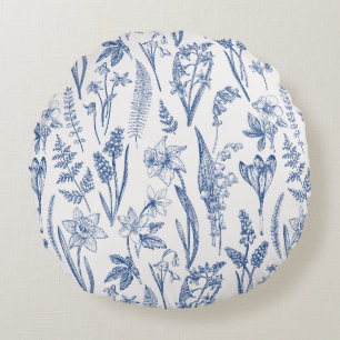  lentesbloemen en kruiden rond kussen