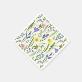 lentesbloemen en kruiden servet (Hoek)