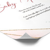 Lentesbloemen laten rozen de Baby-voedingspotten z Poster (Hoek)