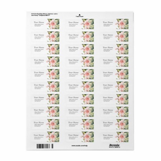 lentesbloemen stickers voor bloemretour (Full Sheet)