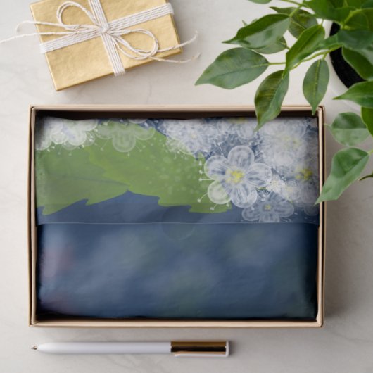 lentesbloemen witte bouquet romantische zomermarin tissuepapier (Geschenk)