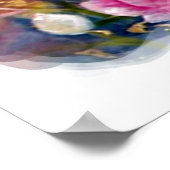 Lentesbloemen — Zitkaart. Poster (Hoek)