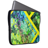Lentesbloesem en Oekraïense kleuren Laptop Sleeve (Voorkant Rechts)