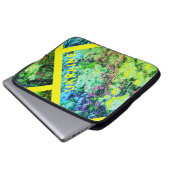 Lentesbloesem en Oekraïense kleuren Laptop Sleeve (Voorkant onderkant)