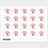lentesBunnies Vierkante Sticker (Vel)