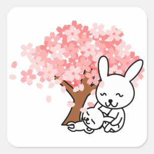 lentesBunnies Vierkante Sticker