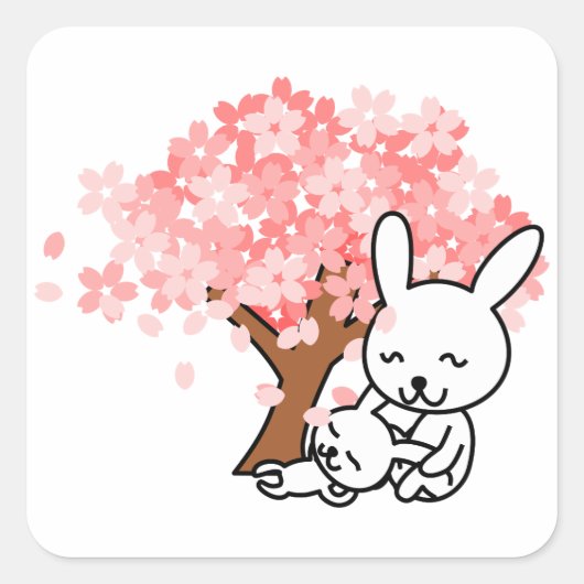 lentesBunnies Vierkante Sticker (Voorkant)