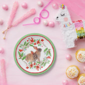 Lenteseizoen Bunny Rabbit/Paasvakantie Papieren Bordje (Feest)