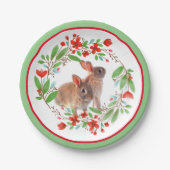 Lenteseizoen Bunny Rabbit/Paasvakantie Papieren Bordje (Voorkant)