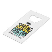 Lenteseizoen Creditkaart Flessenopener (Voorkant Gekanteld)