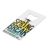 Lenteseizoen Creditkaart Flessenopener (Achterkant Gekanteld)