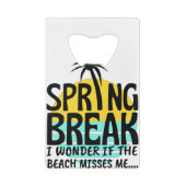 Lenteseizoen Creditkaart Flessenopener (Achterkant)