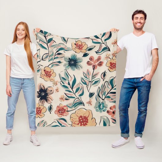 Lenteseizoen Fleece Deken (In situ)