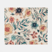 Lenteseizoen Fleece Deken (Voorkant (Horizontaal))