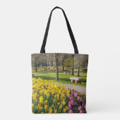 Lenteseizoen Vloertuin Tote Bag (Achterkant)
