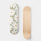 Lenteseizoenen florale retro patroonsage groen persoonlijk skateboard (Voorkant)