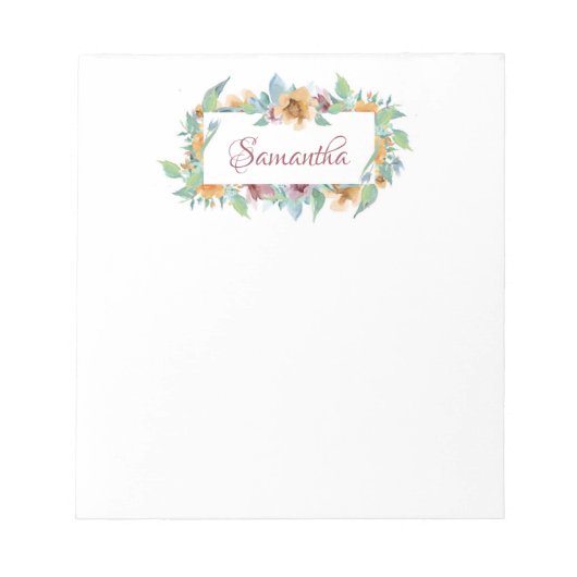 lentesFlorals Notitieblok (Voorkant)