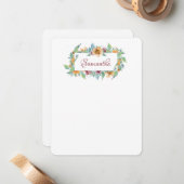 lentesFlorals Notitiekaartje (Voorkant / Achterkant in situ)