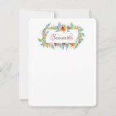 lentesFlorals Notitiekaartje (Voorkant)