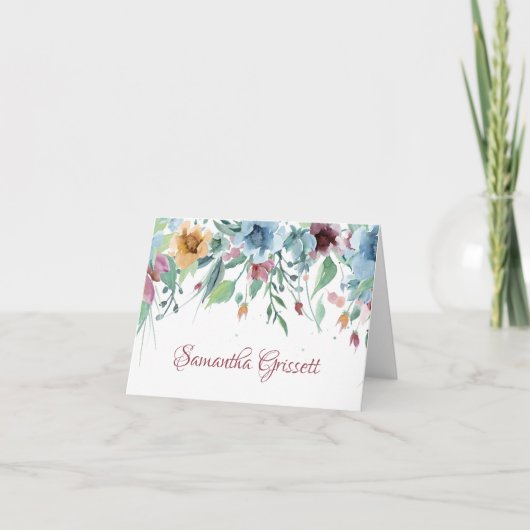 lentesFlorals Notitiekaartje (Voorkant)