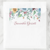 lentesFlorals Rechthoekige Sticker (Tas)