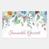 lentesFlorals Rechthoekige Sticker (Voorkant)