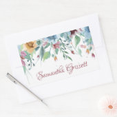 lentesFlorals Rechthoekige Sticker (Envelop)