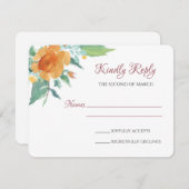 lentesFlorals RSVP Kaartje (Voorkant / Achterkant)