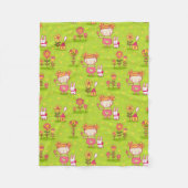 lentesje met klein meisje fleece deken (Voorkant)