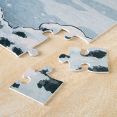 Lentesneeuw op Maruyama door Tsuchiya Koitsu Legpuzzel (Zijkant)