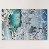 Lentesneeuw op Maruyama door Tsuchiya Koitsu Legpuzzel (Horizontaal)