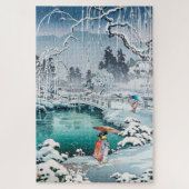 Lentesneeuw op Maruyama door Tsuchiya Koitsu Legpuzzel (Verticaal)