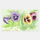 Lentespansie Rechthoekige Sticker (Voorkant)