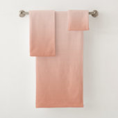 lentespastel kleur zwarte peach ombre stoffige roz bad handdoek (Insitu)