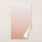 lentespastel kleur zwarte peach ombre stoffige roz bad handdoek (Handdoek)