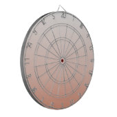 lentespastel kleur zwarte peach ombre stoffige roz dartbord (Voorkant Links)