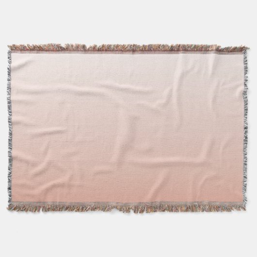 lentespastel kleur zwarte peach ombre stoffige roz deken (Voorkant)