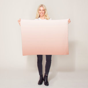 lentespastel kleur zwarte peach ombre stoffige roz fleece deken